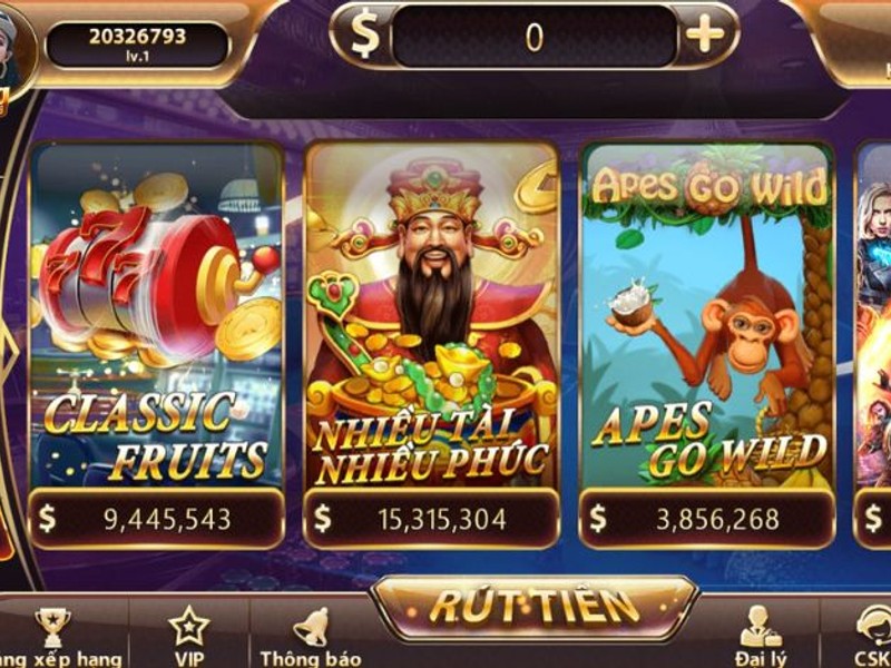 Giao diện chọn game Slot đa dạng tại lu88