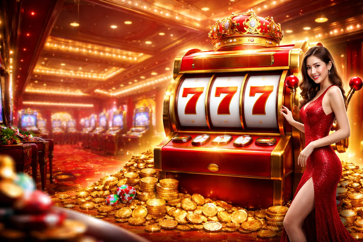 Hình ảnh chính về cách chơi máy slot và mẹo quay hũ